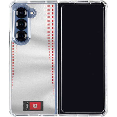 Tunisia Soccer Flag Galaxy Z Fold6 Clear Case